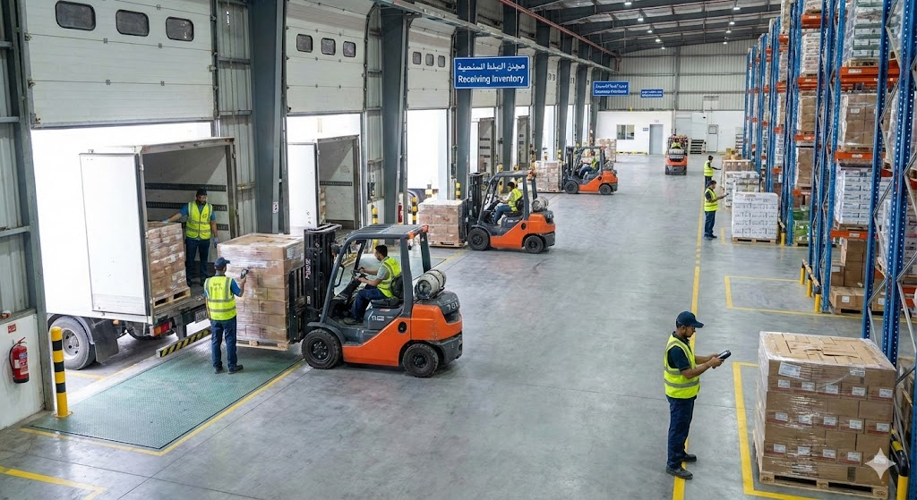 إدارة واستلام البضائع