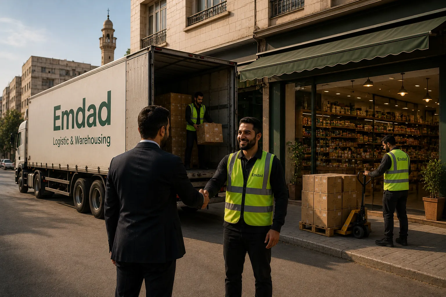 مدير متجر إلكتروني يتابع تجهيز الطلبات عبر نظام إمداد الذكي